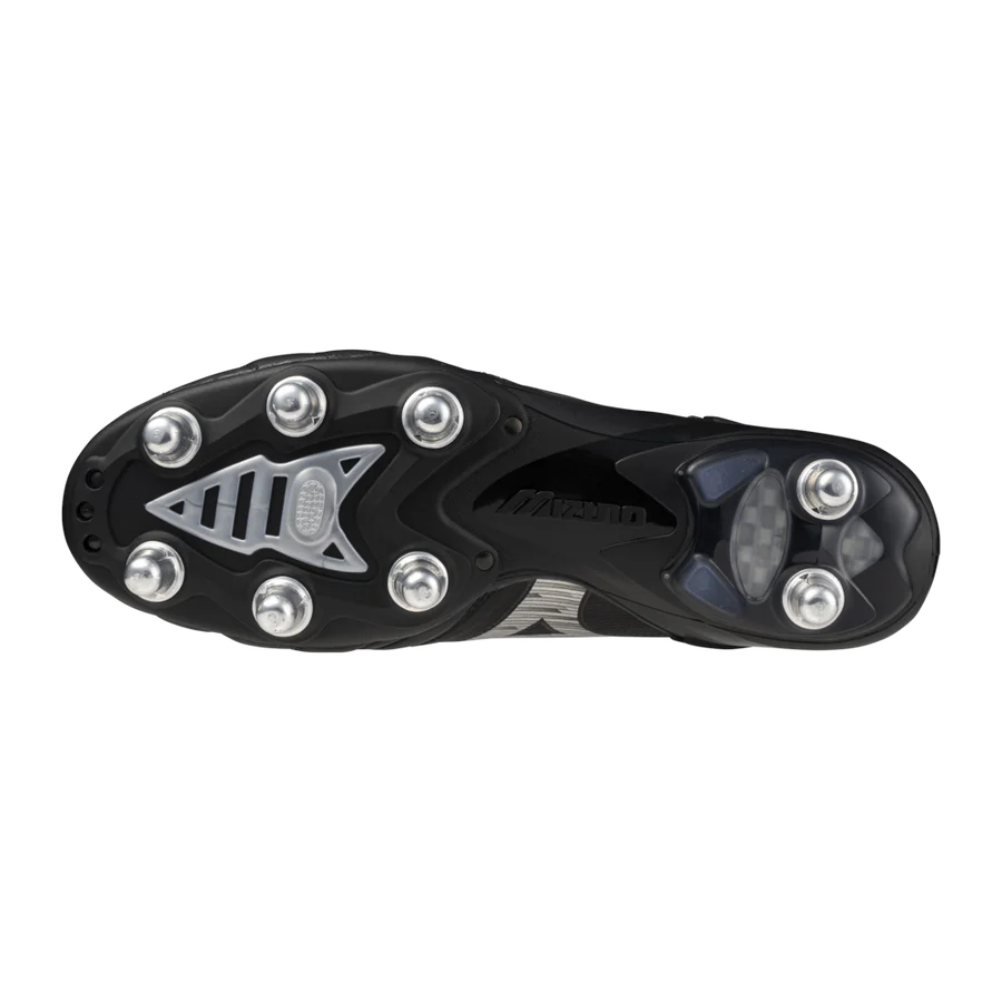 Mizuno Morelia Neo IV Elite SG Rugby Boots Men's (Black SIlver 03) - Image 2