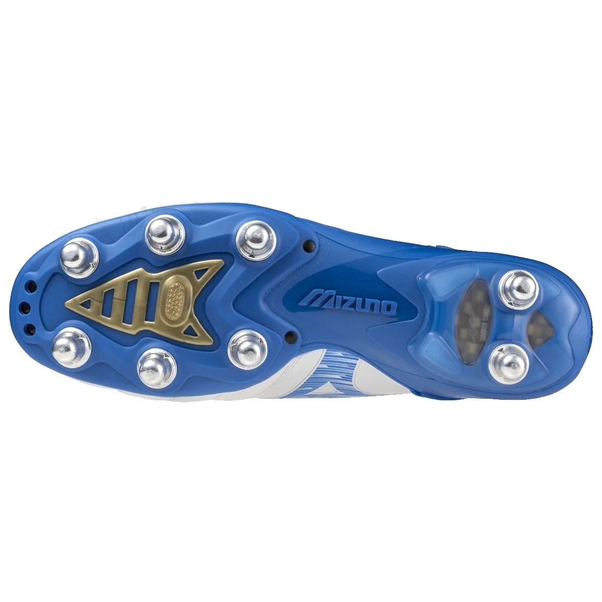 Mizuno Morelia Neo IV Elite Soft Ground Rugby Boots Men's (White Blue) - Image 2