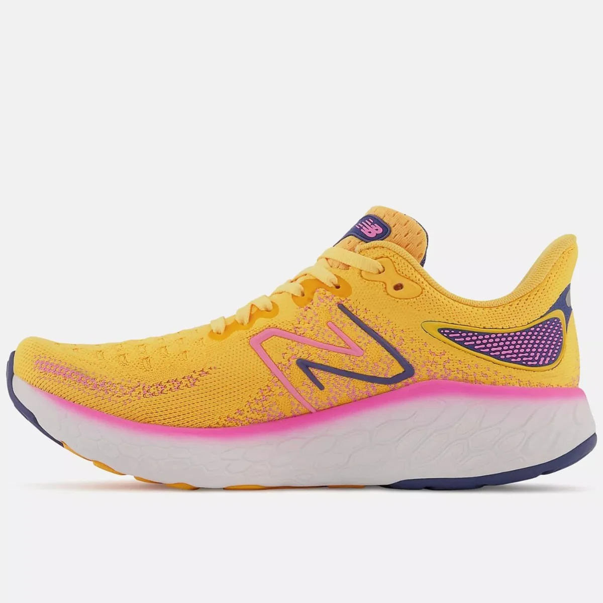 New Balance 1080 V12 Ladies Running Shoes Wide (Apricot Pink) - Image 3