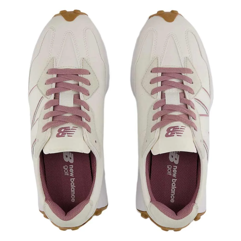 New Balance 327 Spikeless Golf Shoes Women's (White Brown Wine) - Image 4