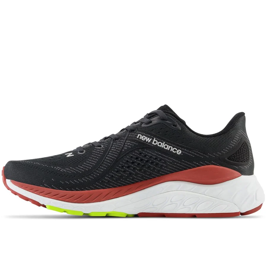 New Balance 860V13 Running Shoes Men's Wide (Black Red) - Image 3