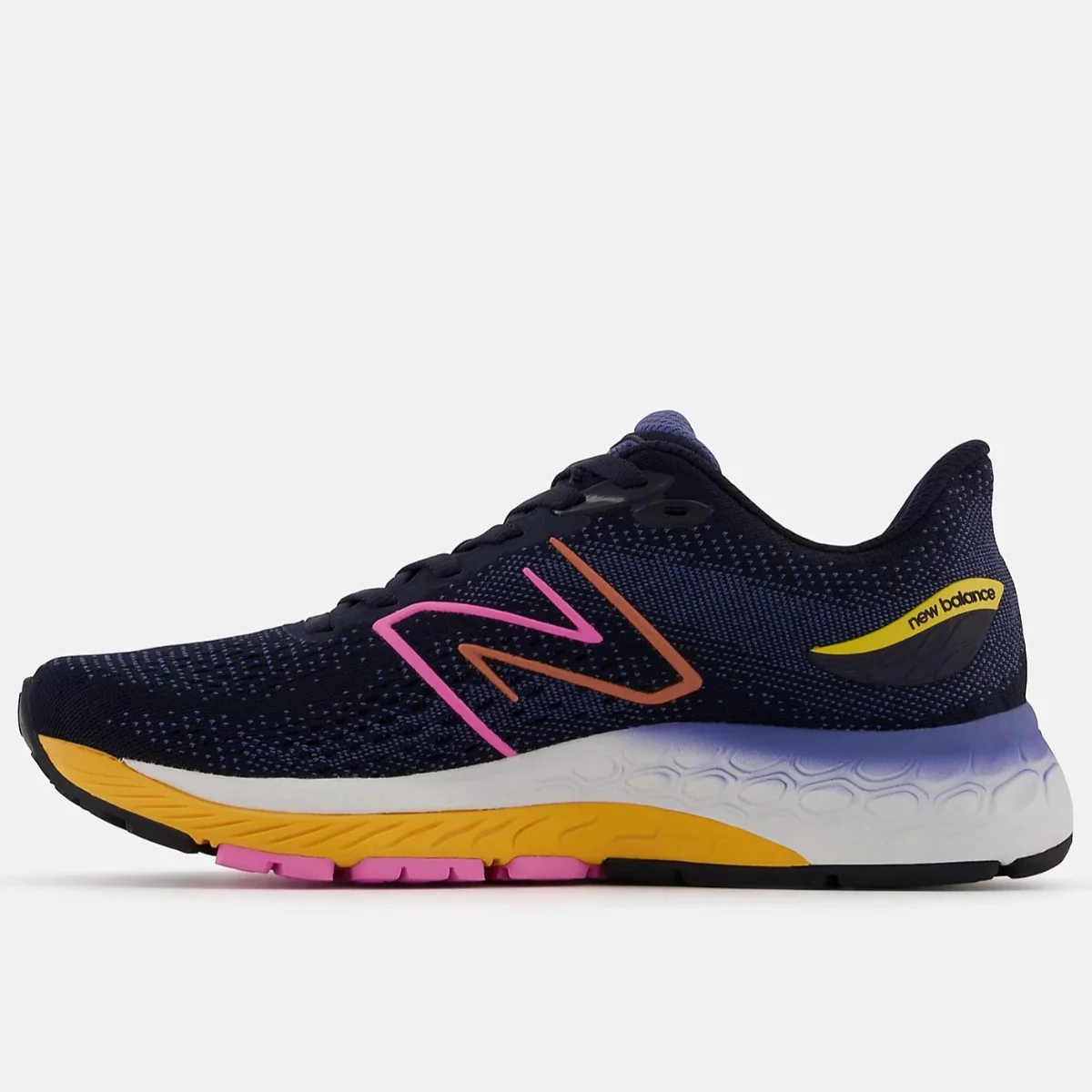 New Balance 880v12 Ladies Running Shoes Wide (Navy Pink) - Image 3