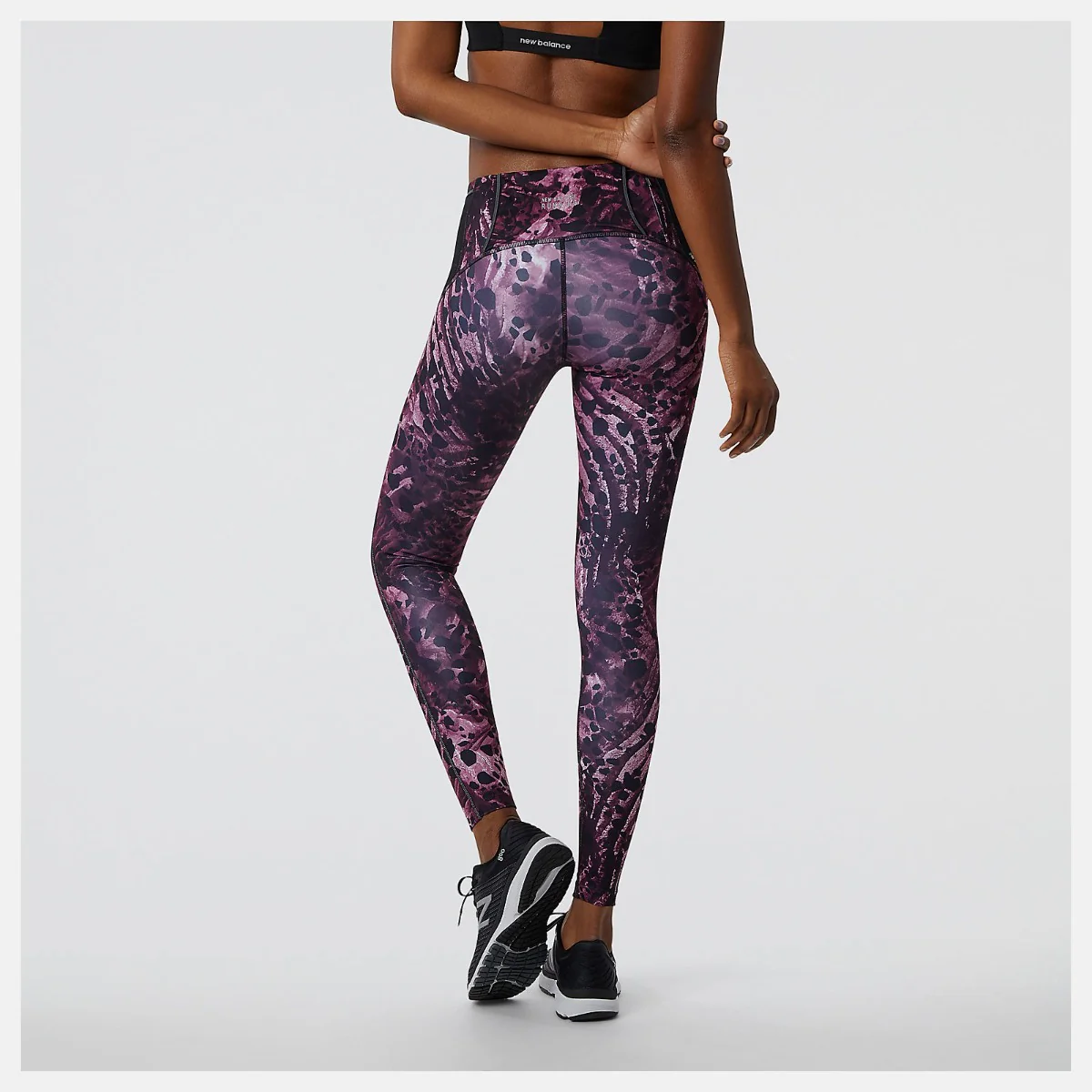 New Balance Printed Impact Run Tights Women's (Raisin) - Image 3