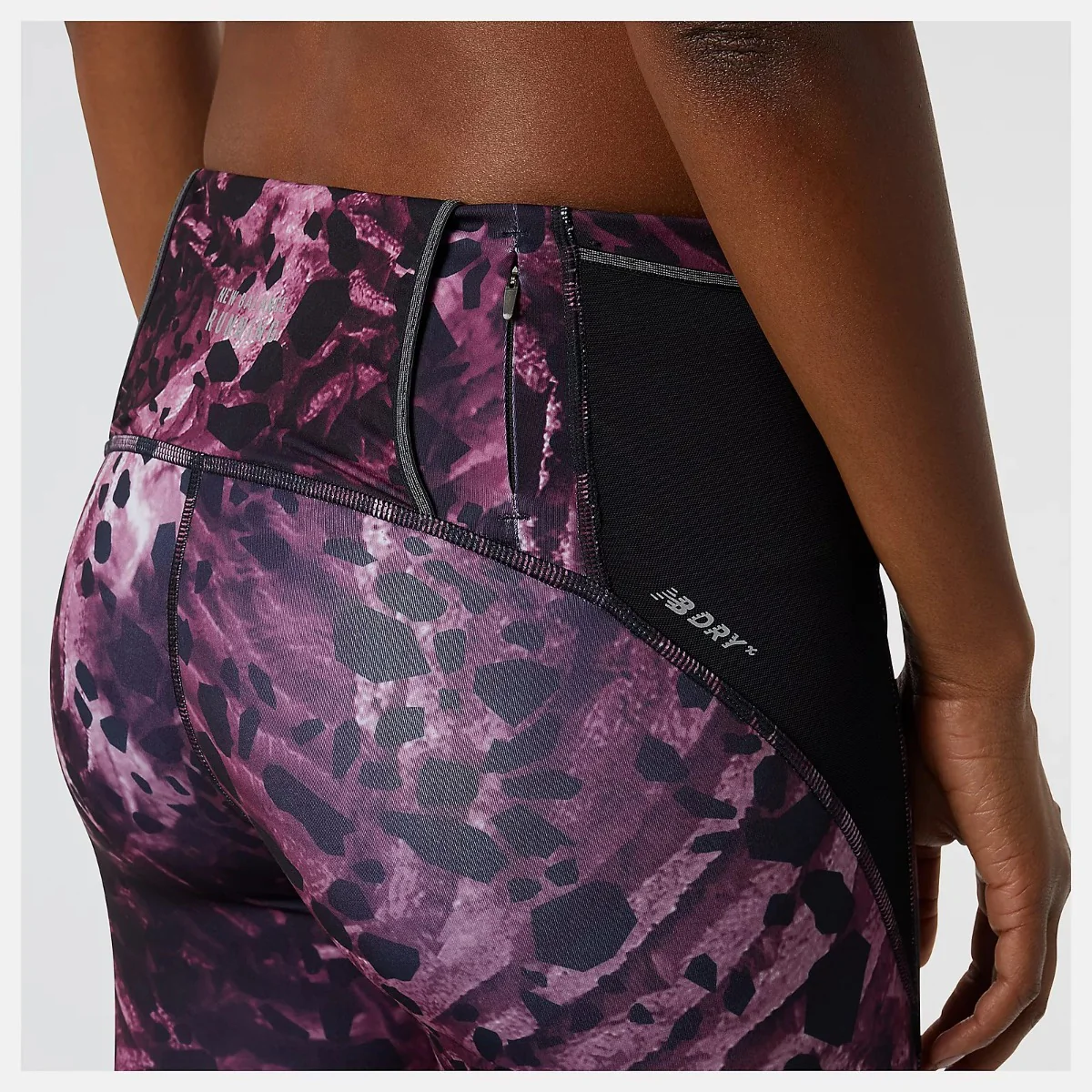 New Balance Printed Impact Run Tights Women's (Raisin) - Image 4