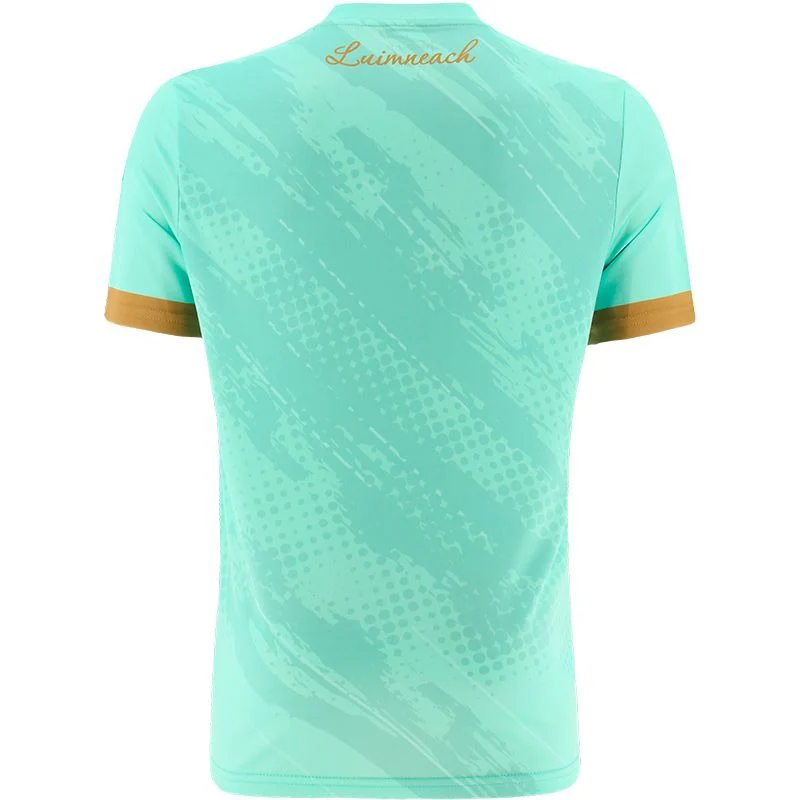 O'Neills Limerick GAA Goal Keeper Jersey (Mint Shadow Gold) - Image 9