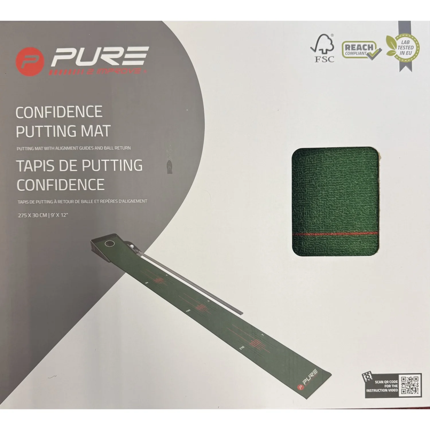 Pure 2 Improve Golf Confidence Putting Mat - Image 2