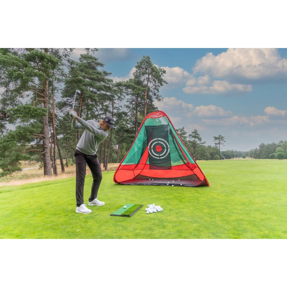 Pure2Improve Golf Duo Turf Hitting Mat 33x63.5cm - Image 3