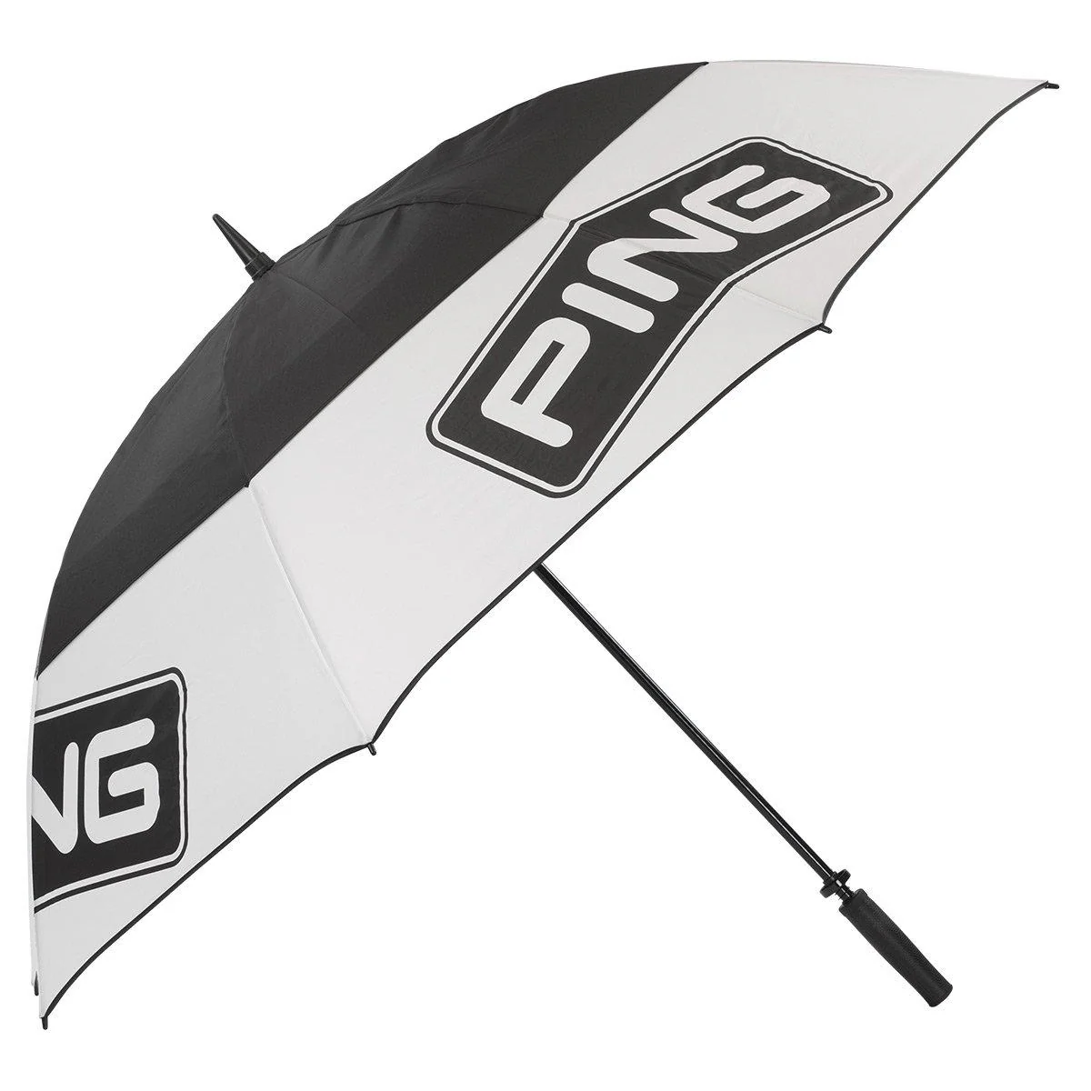 Ping 68" Double Canopy Tour Golf Umbrella (Black White)