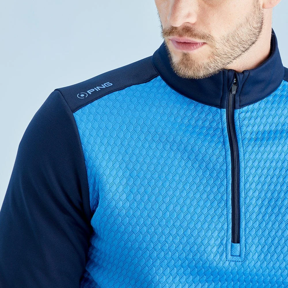 Ping Nolan Half Zip Top Men's (Tidal Blue Navy TEN) - Image 2