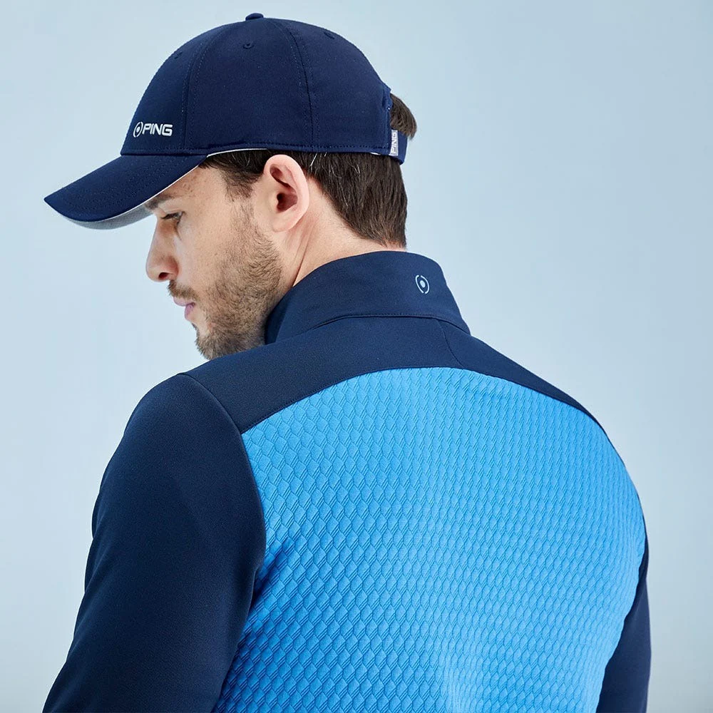 Ping Nolan Half Zip Top Men's (Tidal Blue Navy TEN) - Image 3
