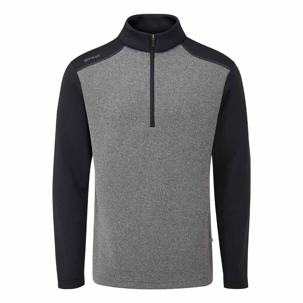 Ping Ramsey Half Zip Top Men's (Black Marl BM34) - Image 4