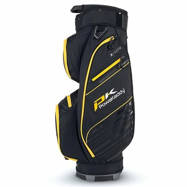 Powakaddy X Lite Golf Cart Bag (Black Yellow Trim) - Image 4