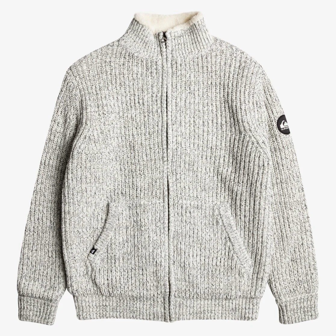 Quiksilver Boketto Zip Up Fleece Sweater Men's (Light Heather) - Image 2