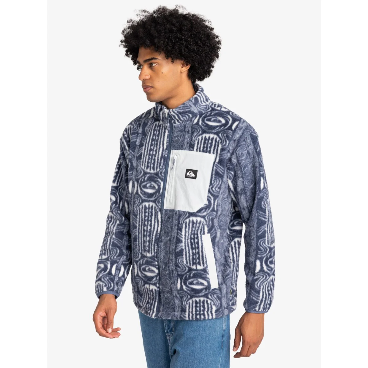 Quiksilver Clean Coast Zip Up Fleece Men's (Blue Pacific) - Image 2
