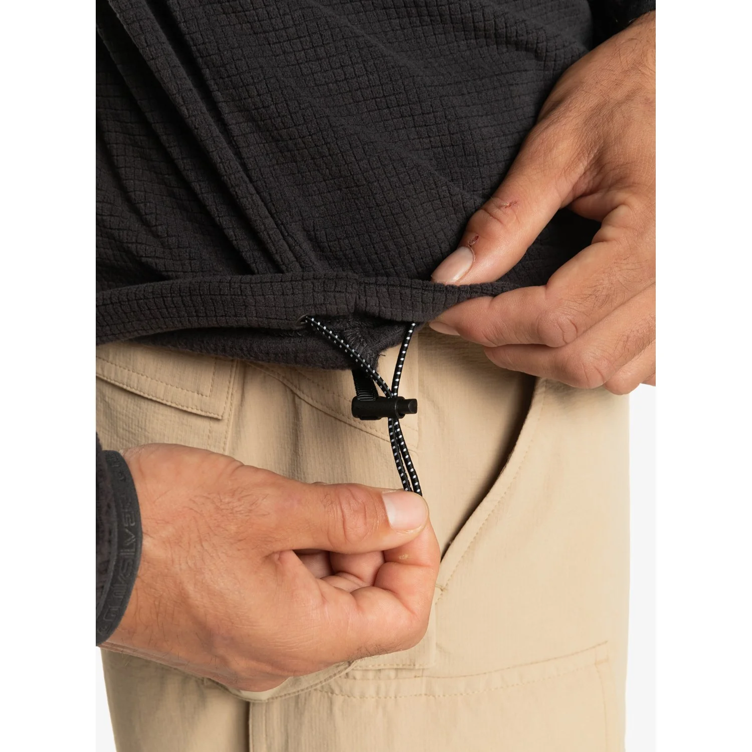 Quiksilver Night Wanderer Half Zip Fleece Men's (Phantom KTAO) - Image 3