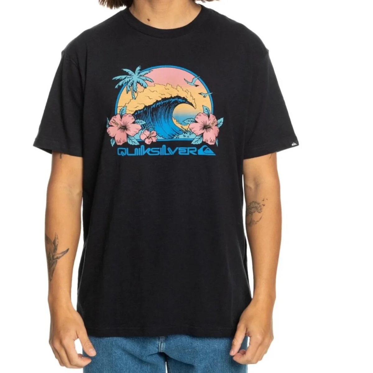 Quicksilver Riding Today T-Shirt Men's (Black KVJ0) - Image 2