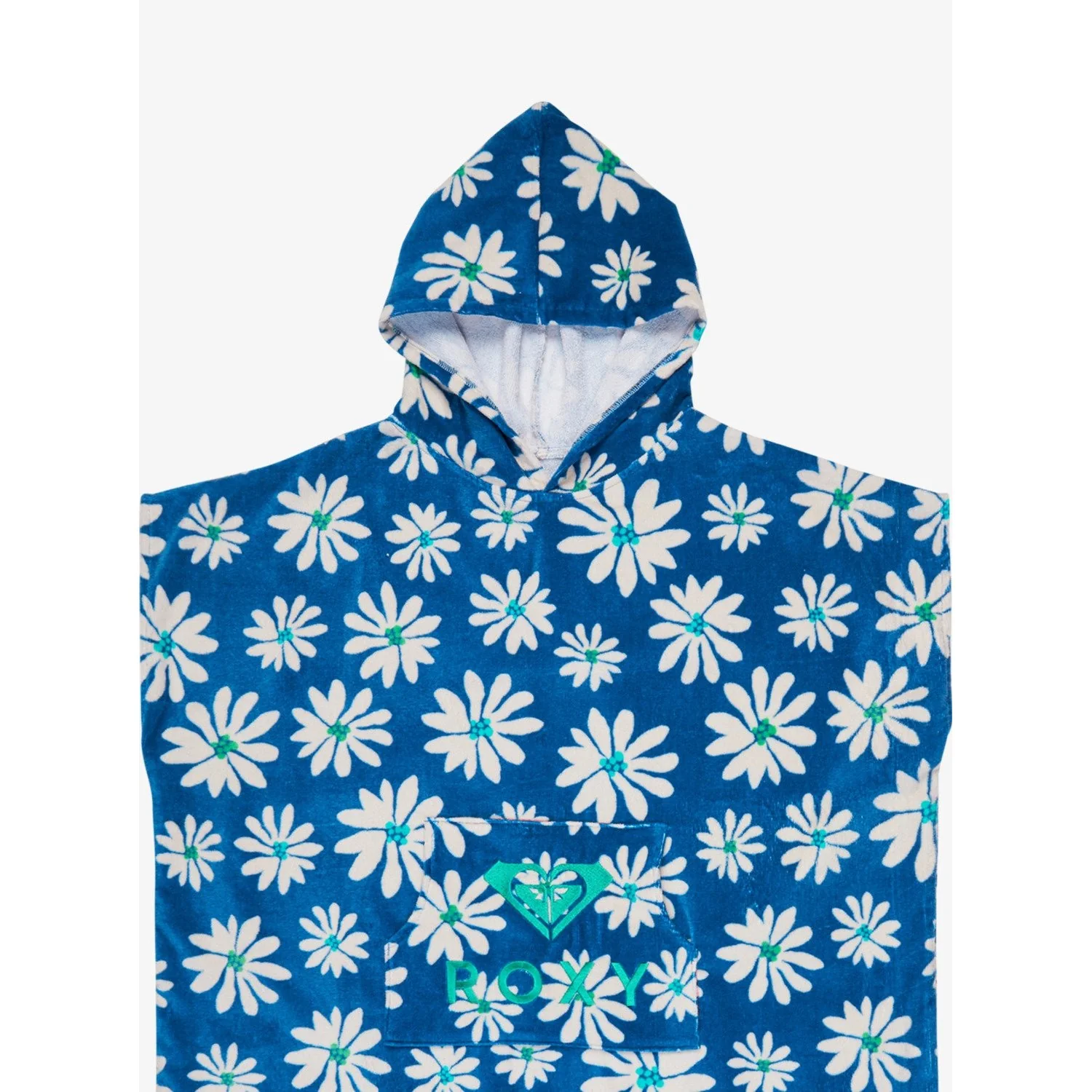 Roxy Stay Magical Printed Poncho Towel Women's (Blue White XBBK) - Image 3