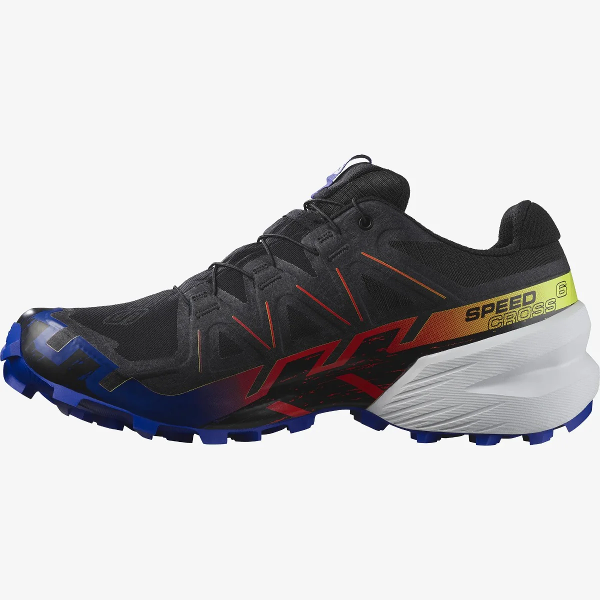 Salomon Speedcross 6 Gore Tex Trail Running Shoes Men's (Black Surf Yellow) - Image 5