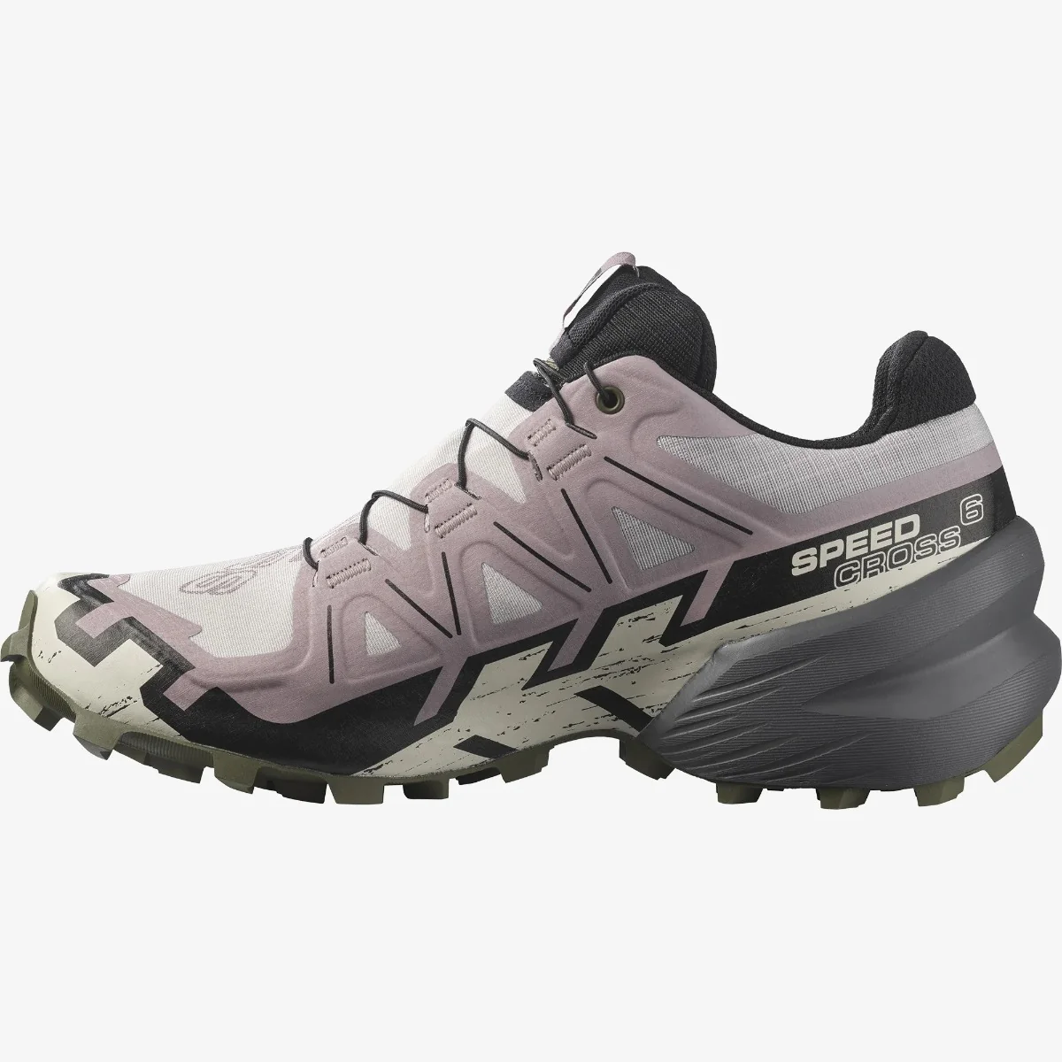 Salomon Speedcross 6 Gore Tex Trail Shoes Women's (Ashes of Roses Olive) - Image 4