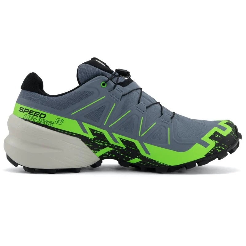 Salomon Speeedcross 8 Gore Tex Trail Shoes Men's (Flint Stone Green Gecko) - Image 3
