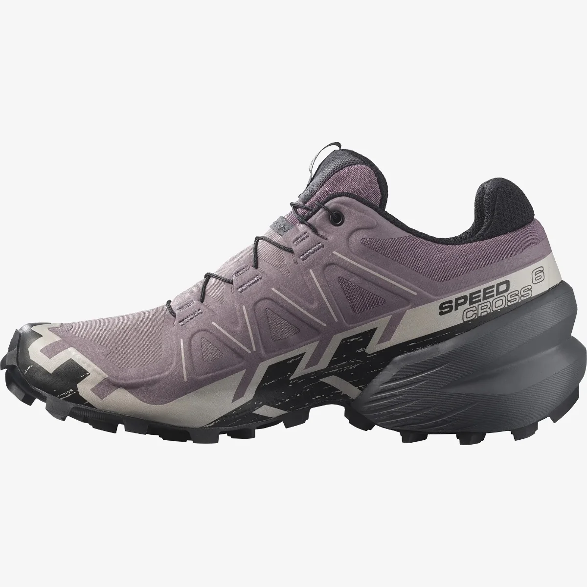 Salomon Speedcross 6 Trail Shoes Women's Wide (Moonscape) - Image 4