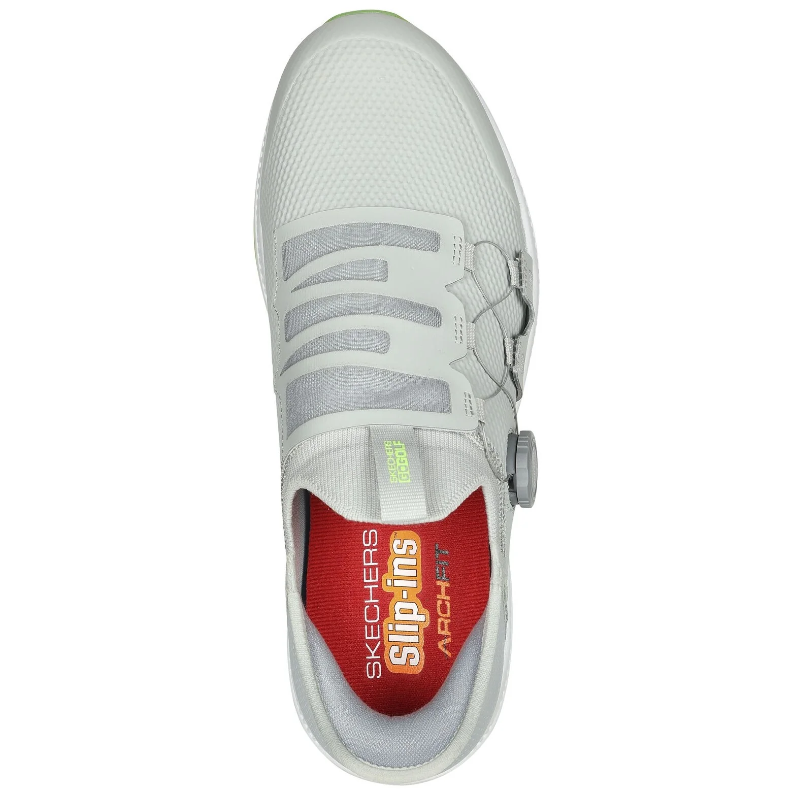 Skechers Go Golf Elite 5 Slip In Men's Golf Shoes (Gray Lime) - Image 4