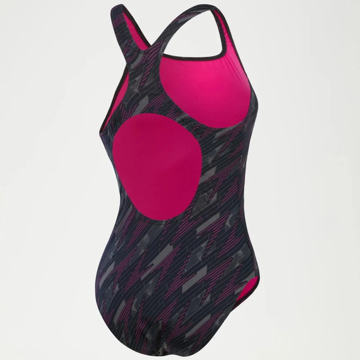Speedo Hyperboom Medalist Allover Swimsuit Women's (Black Pink 765) - Image 2