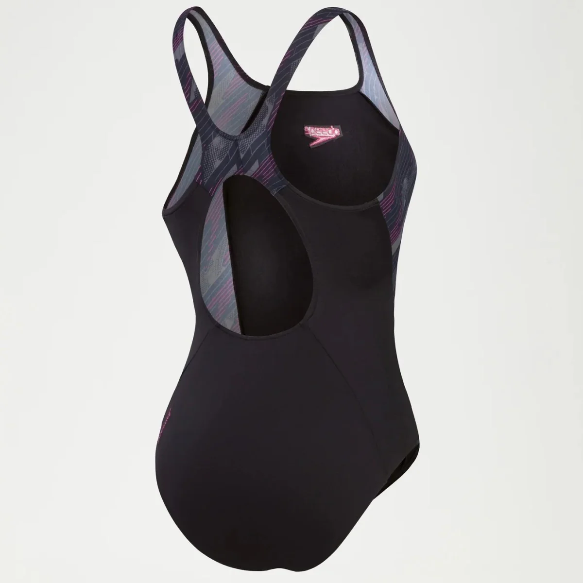Speedo Hyperboom Muscleback Swimsuit Women's (Black Pink) - Image 2