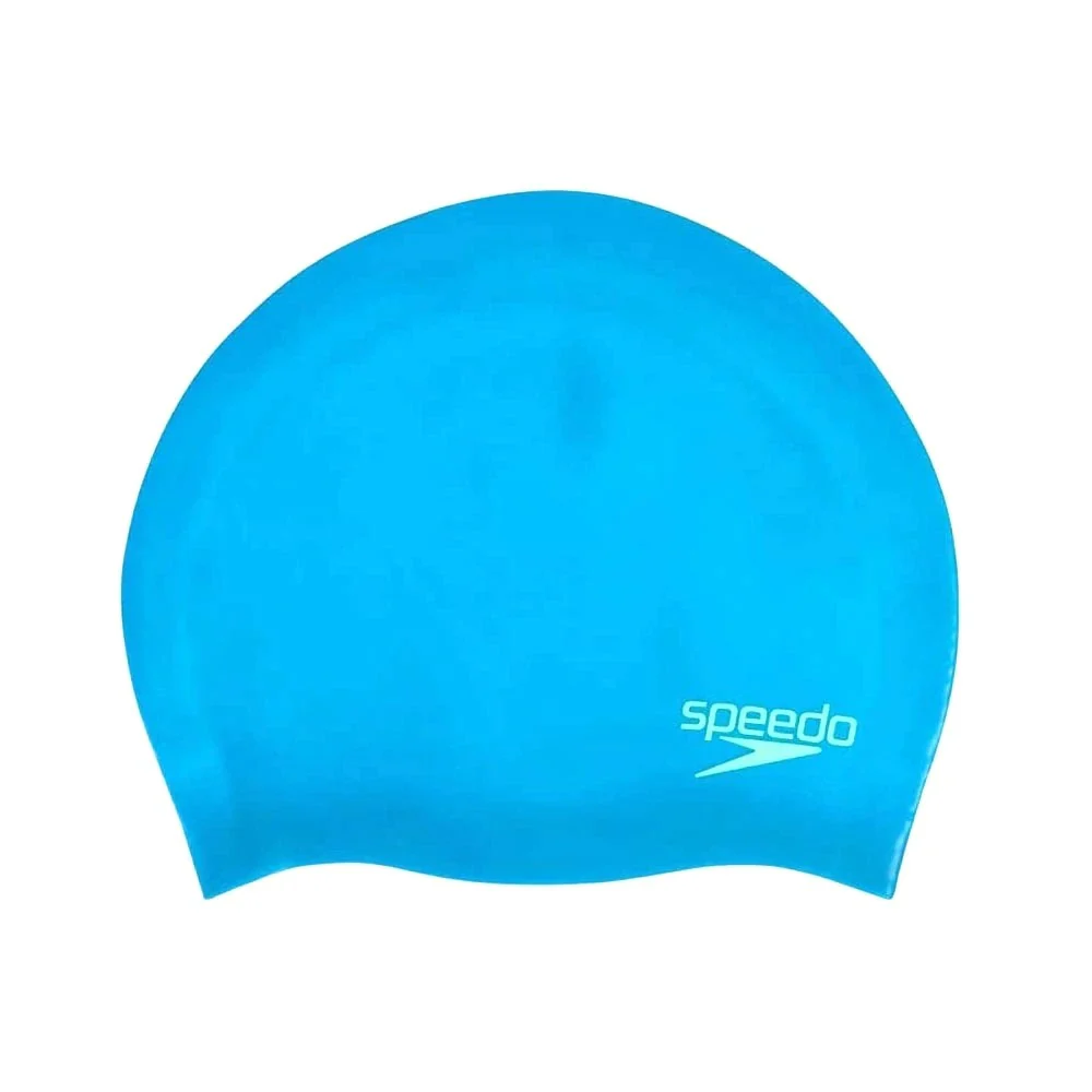 Speedo Plain Moulded Silicone Cap Junior - Image 3