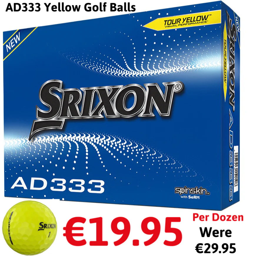 Srixon AD333 10th Generation Golf Balls x 12