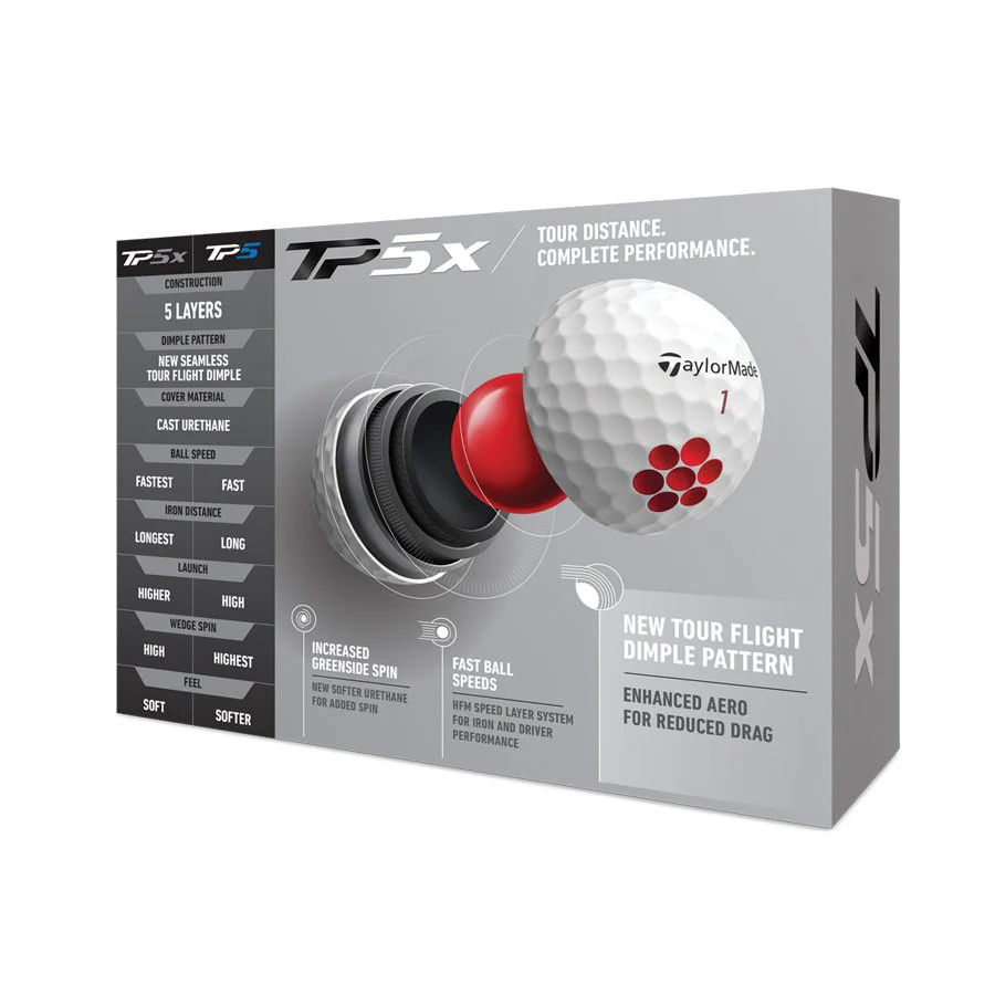 Taylor Made TP5x 2021 Golf Balls x 12 - Image 3