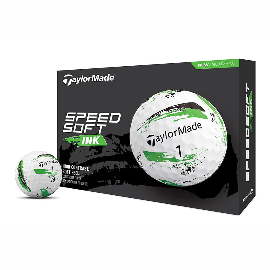 Taylor Made SpeedSoft Ink Golf Balls x 12 - Image 3