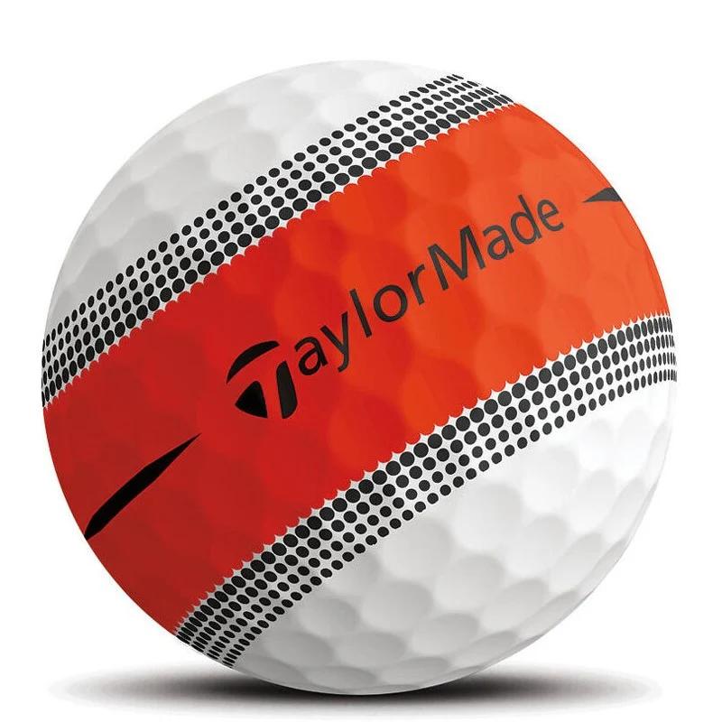 Taylor Made Tour Response Stripe Golf Balls x 3 (Orange) - Image 2