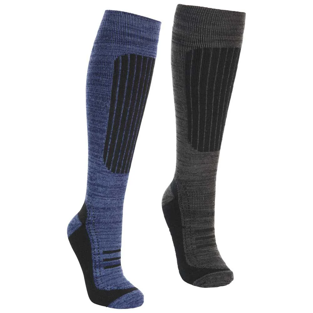 Trespass Langdon 11 Ski Socks Men's 2 Pack - Image 2