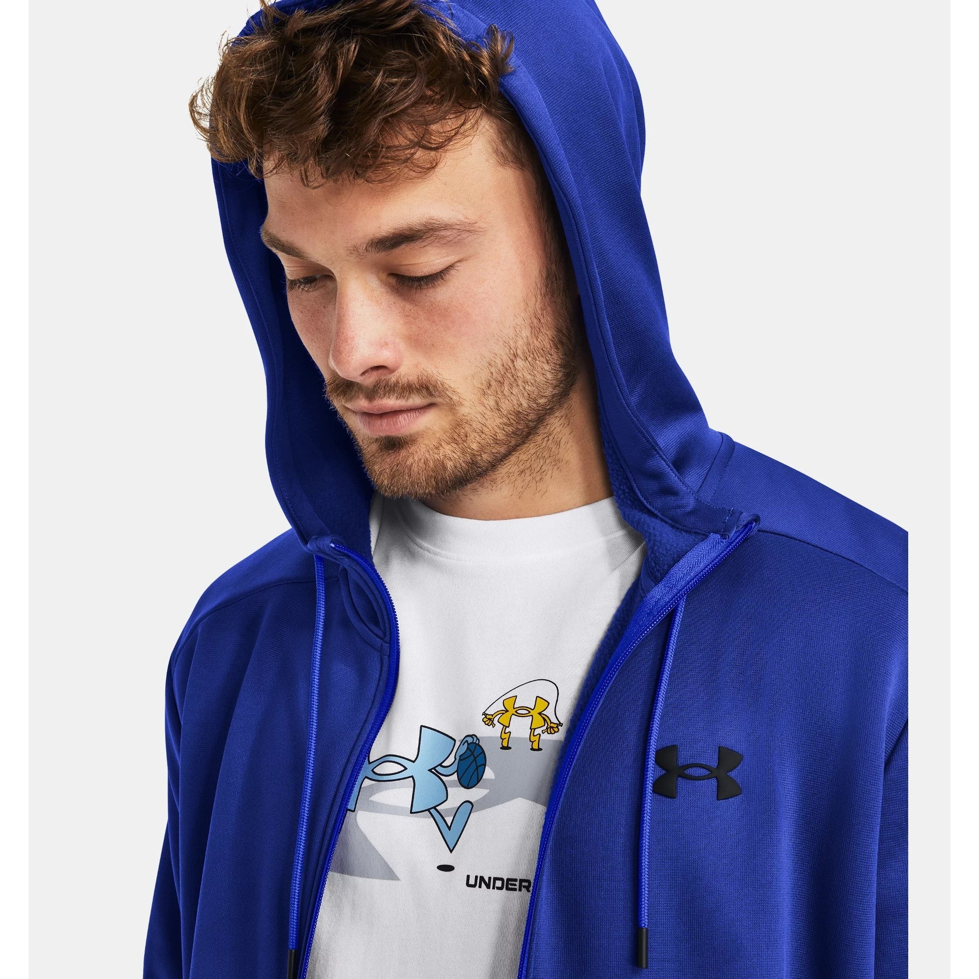 Under Armour Fleece Full ZIp Hoodie Men's (Team Royal 400) - Image 2