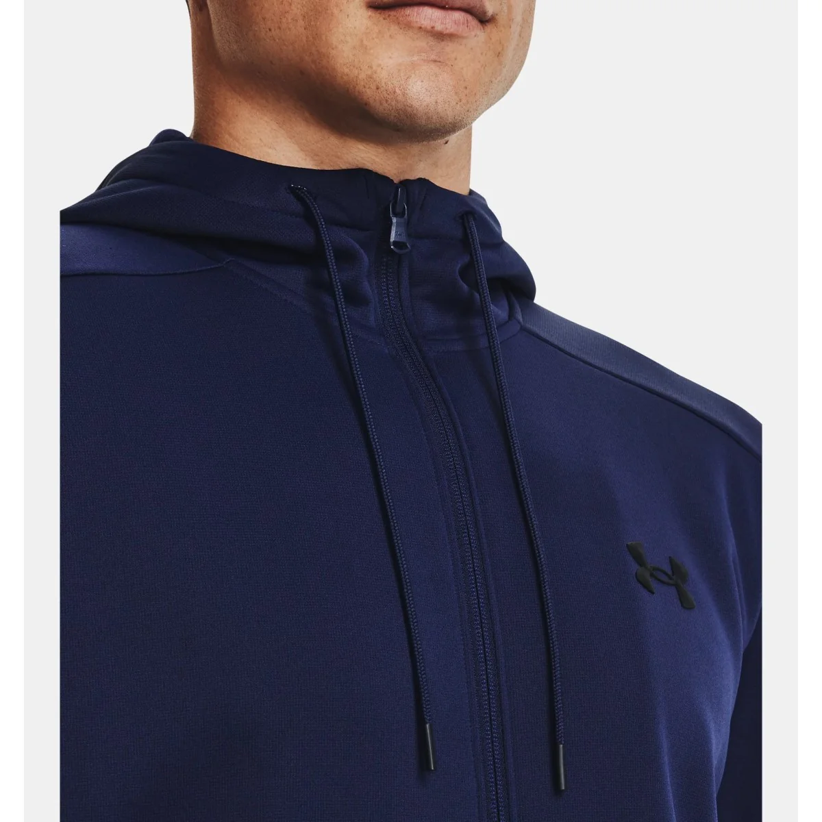 Under Armour Fleece Full Zip Hoodie Men's (Navy 410) - Image 3