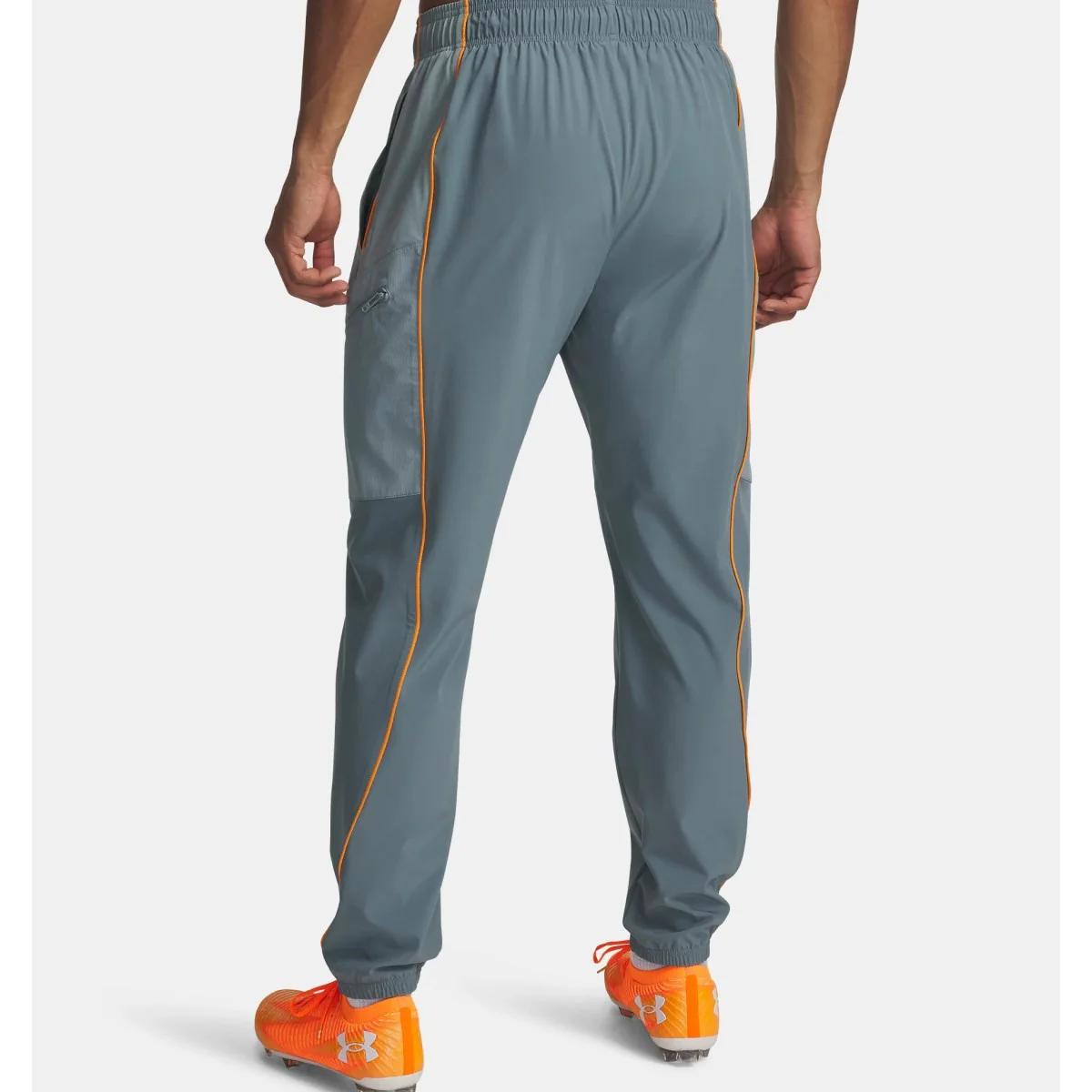 Under Armour Challenger Warmup Pants Men's (Blue Orange 587) - Image 2