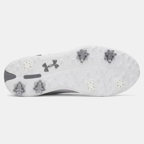 Under Armour Drive Fade 2 Golf Shoes Men's (White Grey 100) - Image 3