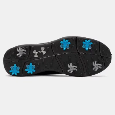 Under Armour Drive Fade Spiked Golf Shoes Men's Wide (Black 002) - Image 2
