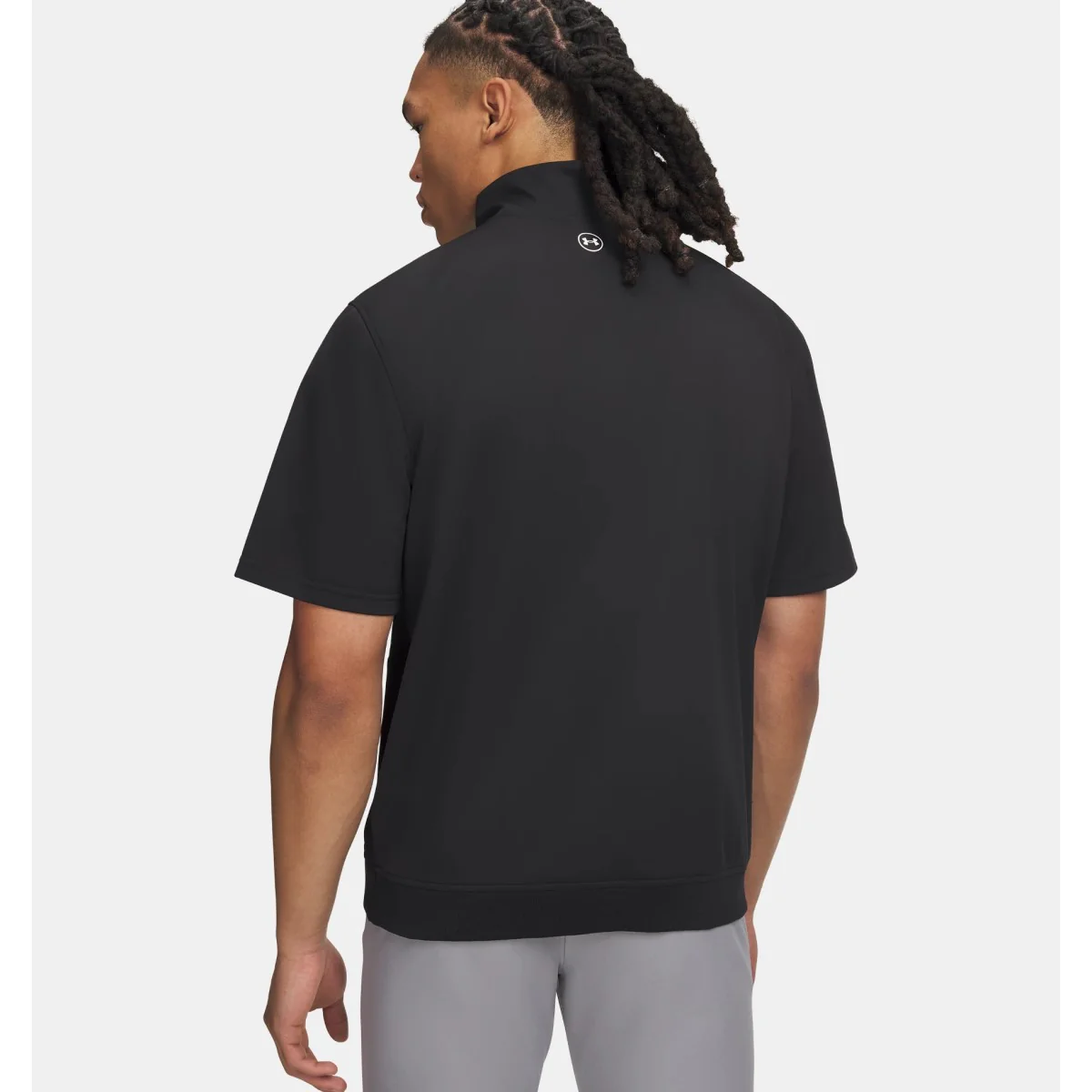Under Armour Drive Wind Short Sleeve Half Zip Top Men's (Black 004) - Image 2