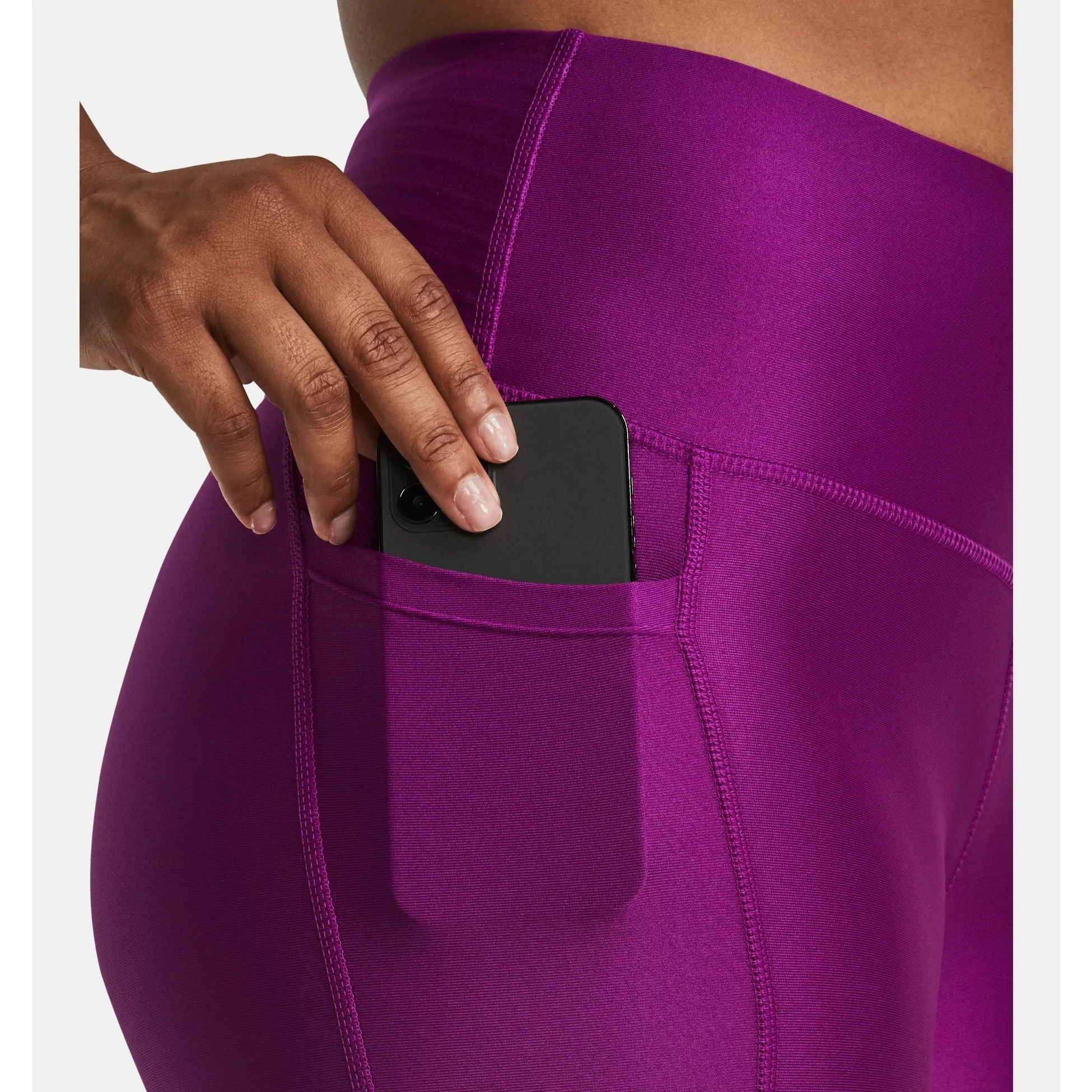 Under Armour HG No Slip Hi Rise Leggings Women's (Mystic Magenta 573) - Image 2