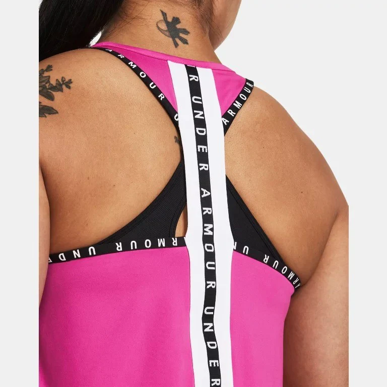 Under Armour Knockout Tank Top Women's (Pink 652) - Image 2