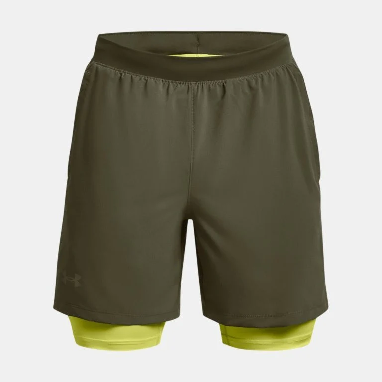 Under Armour Launch Run 7" 2 in 1 Shorts Men's (Green 390) - Image 3