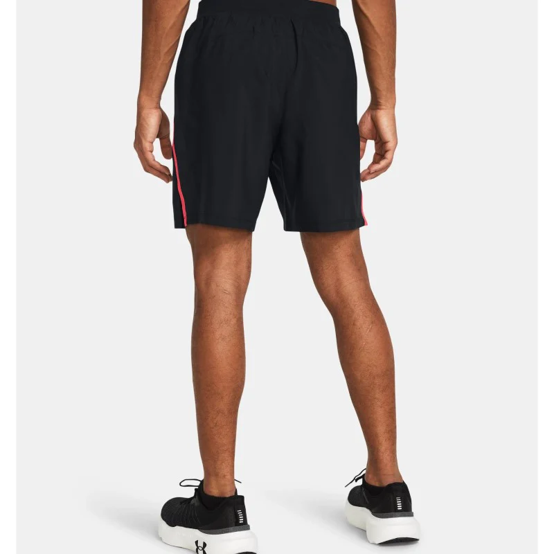Under Armour 7 Inch Shorts Men's (Black Red 003) - Image 2
