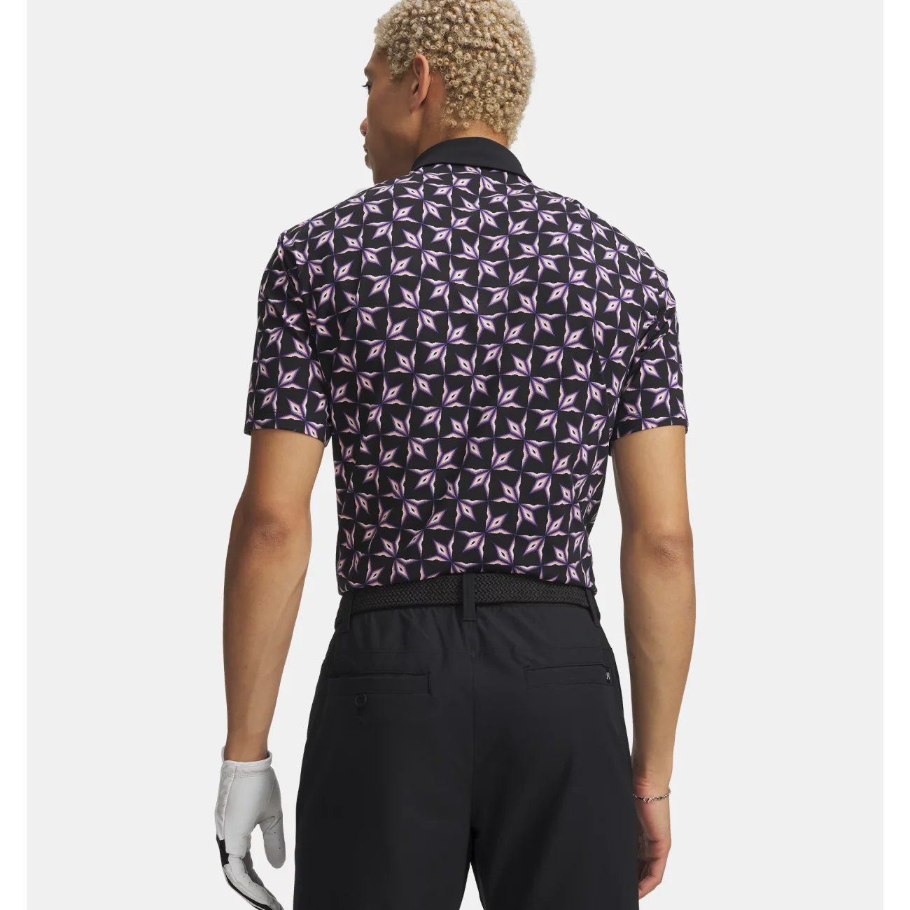 Under Armour Dry Printed Polo Shirt Men's (Black 001) - Image 2