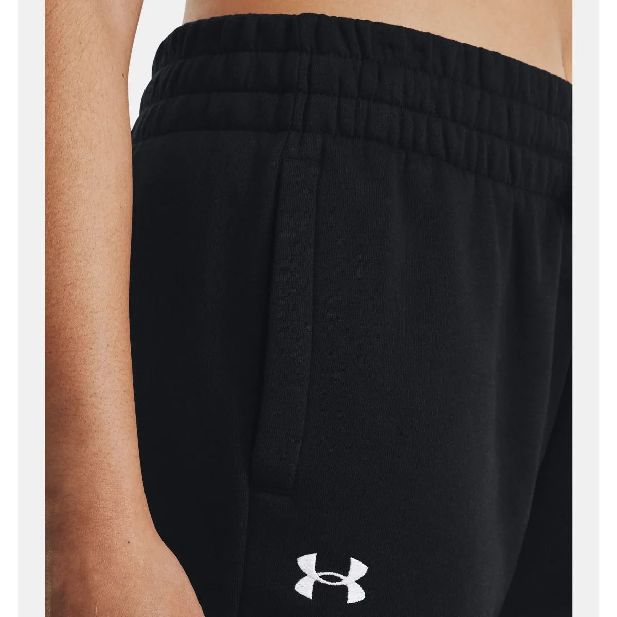 Under Armour Rival Fleece Joggers Women's (Black 001) - Image 2