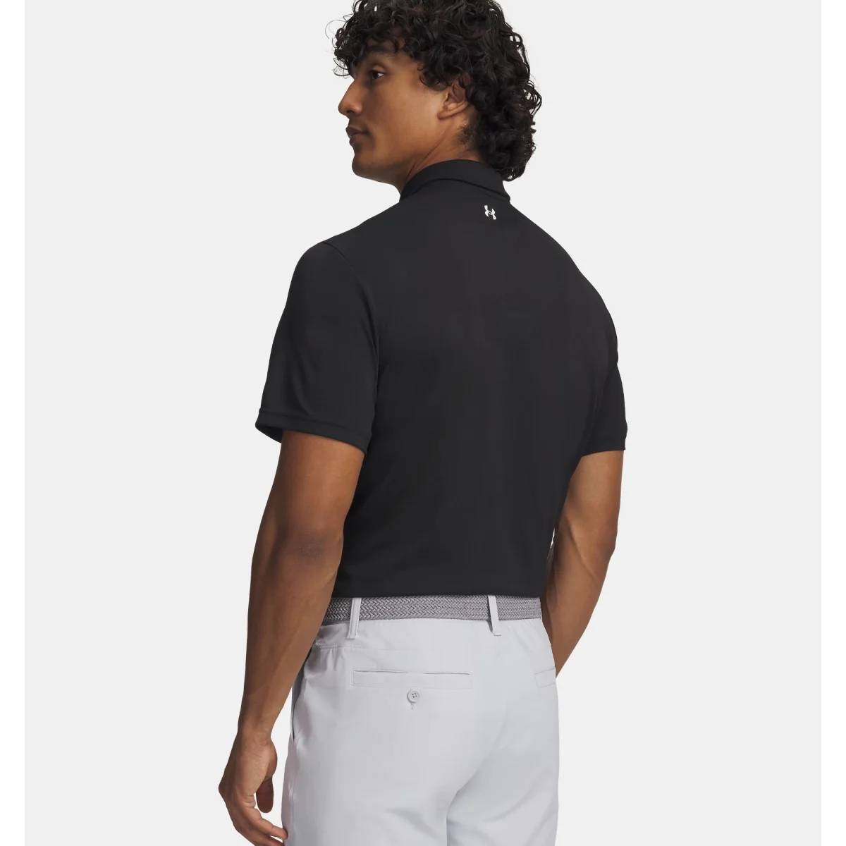 Under Armour Tee To Green Pique Polo Shirt Men's (Black 001) - Image 2
