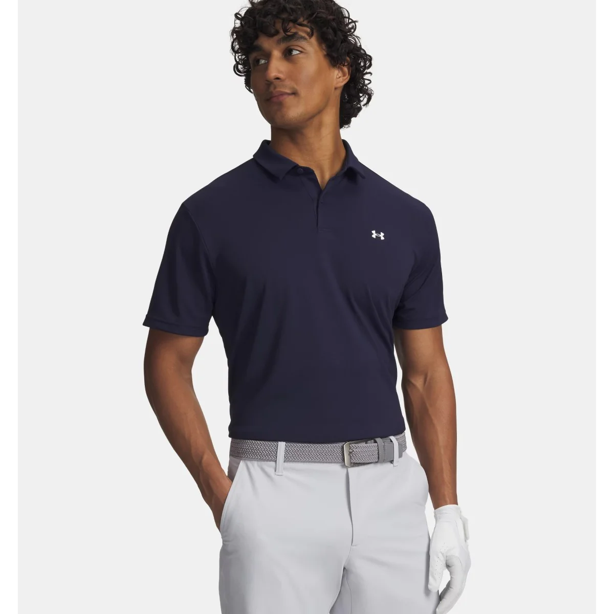 Under Armour Tee To Green Pique Polo Shirt Men's (Navy 410)