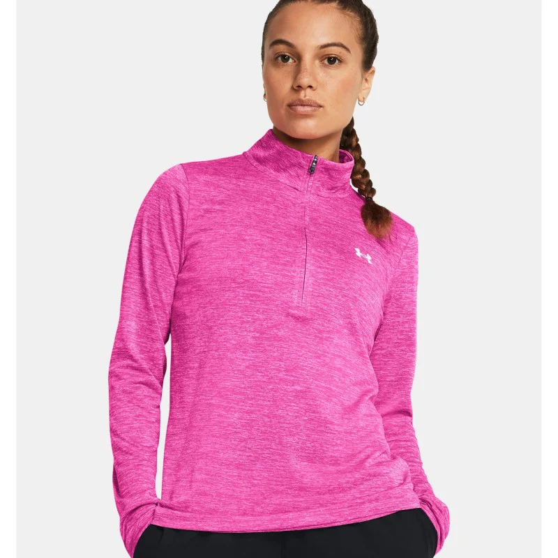 Under Armour Tech Twist Half Zip Top Women's (Rebel Pink 652)