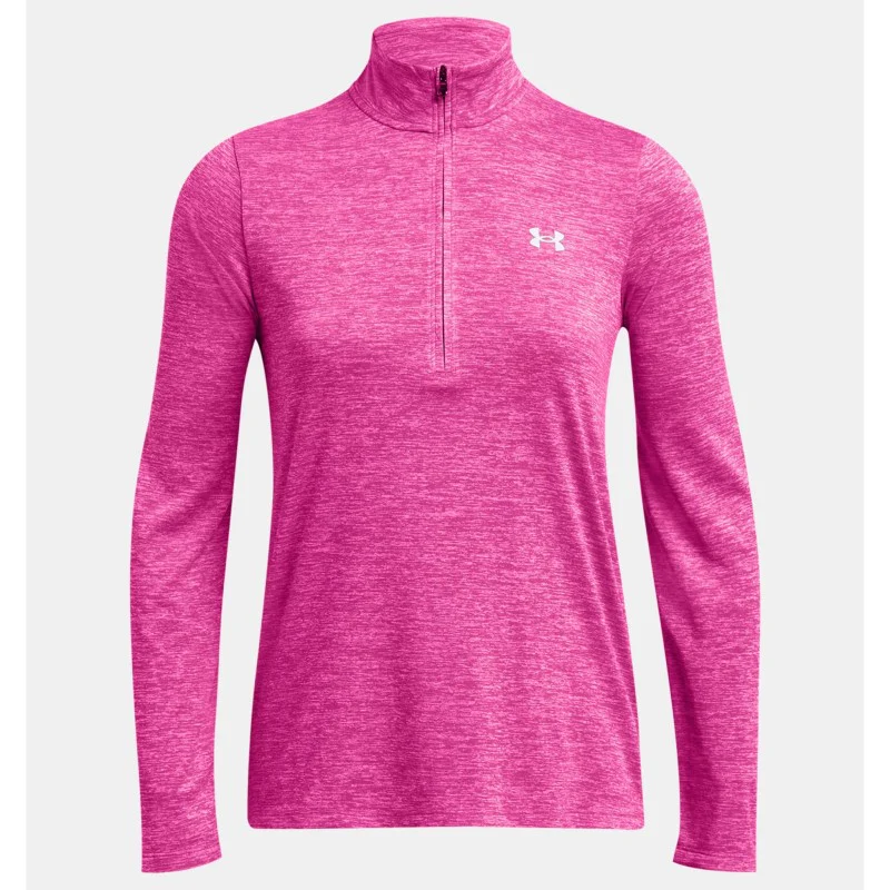 Under Armour Tech Twist Half Zip Top Women's (Rebel Pink 652) - Image 2